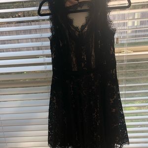 Black lace dress